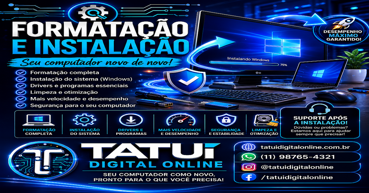 Formatação e Instalação